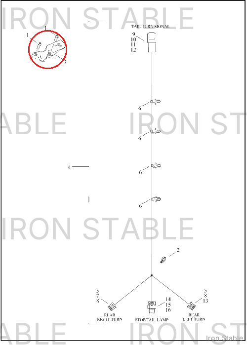 Harley-Davidson Bracket, Elec Mt, Caddy, Swingarm