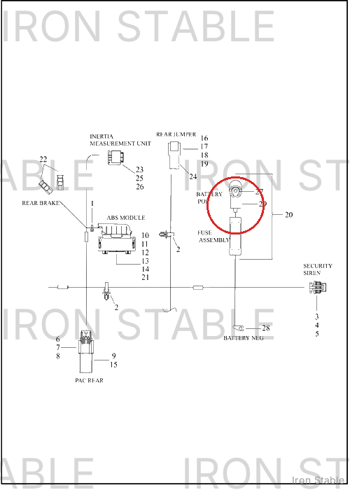 Harley-Davidson Wire Harn Sub-Component, Rubber Boo