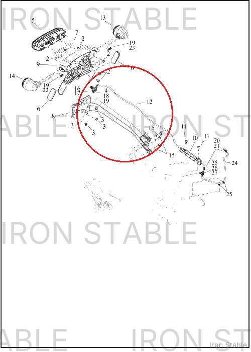 Harley-Davidson Harness, Wire, Jumper, Lic Plate