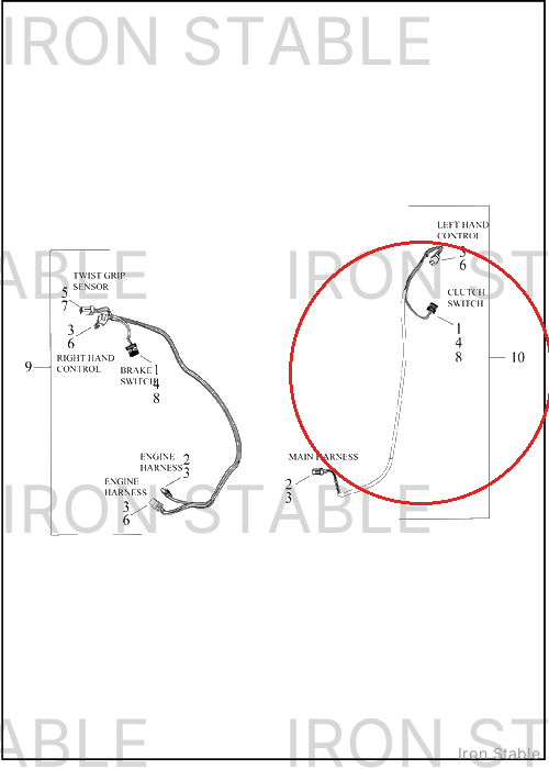 Harley-Davidson Harness, Wire, Jumper, Lh Cont Md