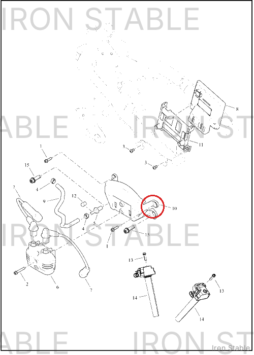 Harley-Davidson Bracket, Elec Mt, Ignition Coil