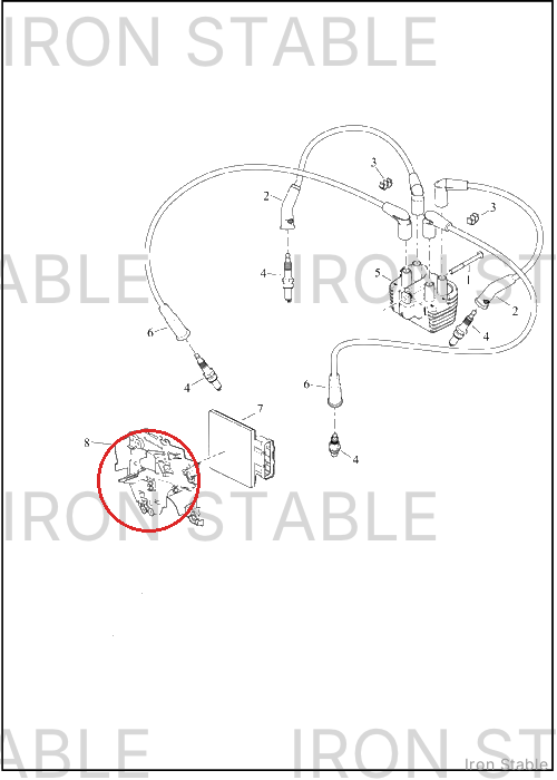 Harley-Davidson Wire Harn Sub-Component, Ecm Caddy