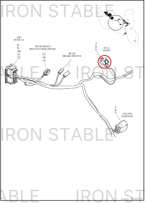 Harley-Davidson Connector, Housing, 2-Way Socket