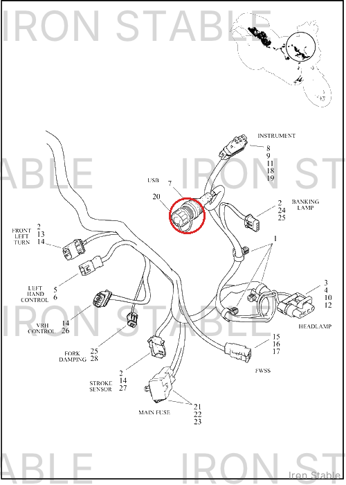 Harley-Davidson Connector, Usb