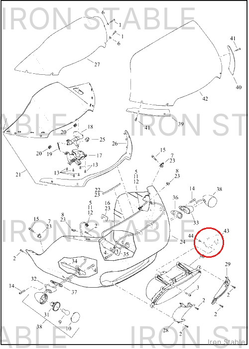 Harley-Davidson Bracket, Elec Mt, Tcu Connector Wit