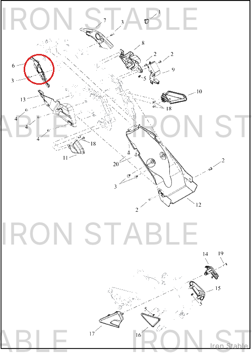 Harley-Davidson Elec Misc Component, Tail Cover, Rh