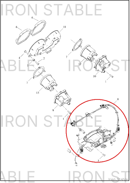Harley-Davidson Harness, Wire, Inner Fairing
