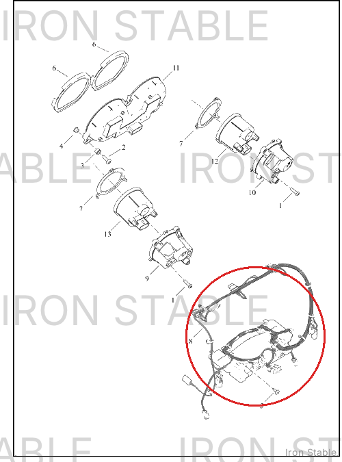 Harley-Davidson Harness, Wire, Inner Fairing