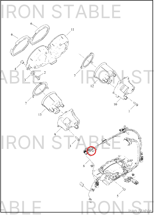 Harley-Davidson Harness, Wire, Inner Fairing