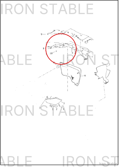 Harley-Davidson Bracket, Elec Mt, Abs Brkline Reten