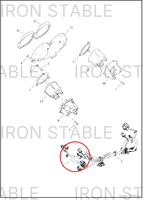 Harley-Davidson Harness, Wire, Fairing, Fltrxse