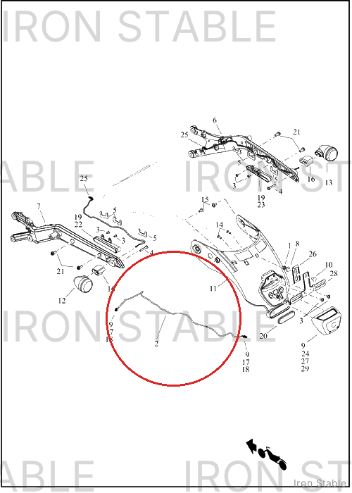 Harley-Davidson Harness, Wire, Rear Jumper