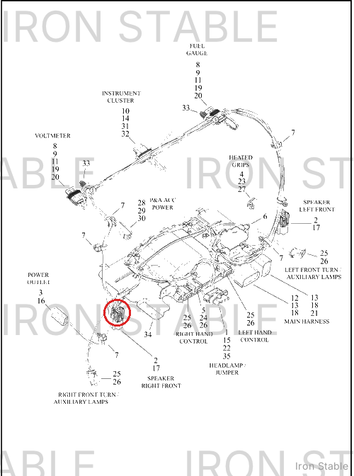 Harley-Davidson Harness, Wire, Fairing