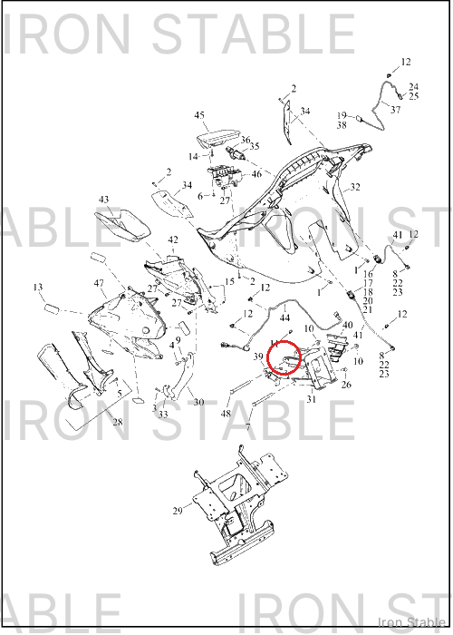 Harley-Davidson Guide, Wire, Rh, Harness, Main