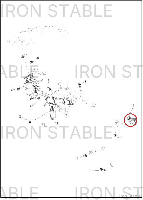 Harley-Davidson Wire Harn Sub-Component, Radiator C