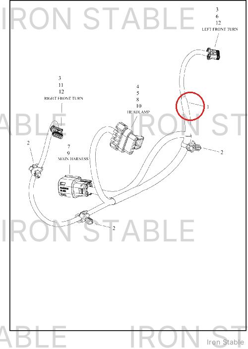 Harley-Davidson Harness, Wire, Outer Fairing