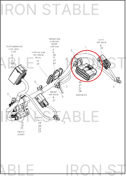 Harley-Davidson Harness, Wire, Inner Fairing