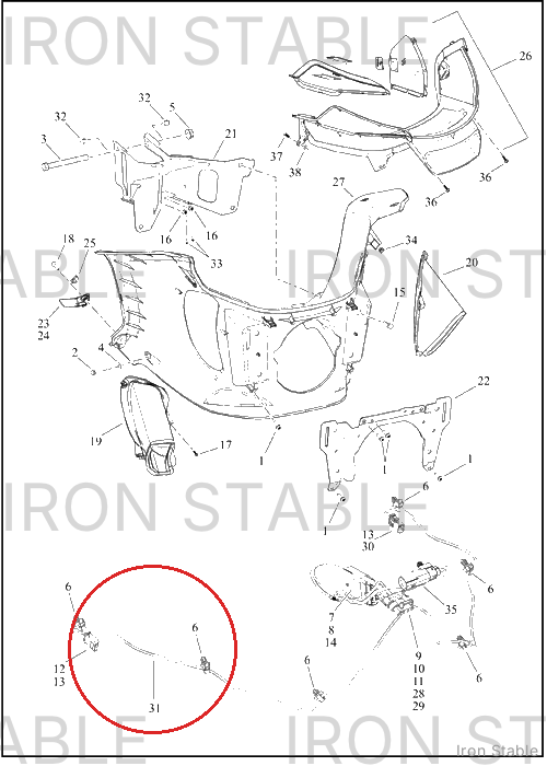 Harley-Davidson Harness, Wire, Fairing