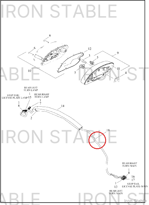 Harley-Davidson Harness, Wire, Rr Lighting