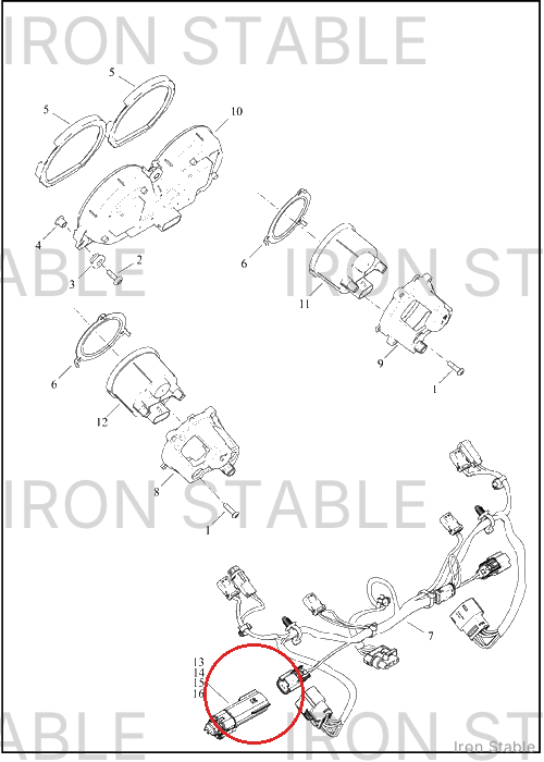Harley-Davidson Connector, Capped Assembly