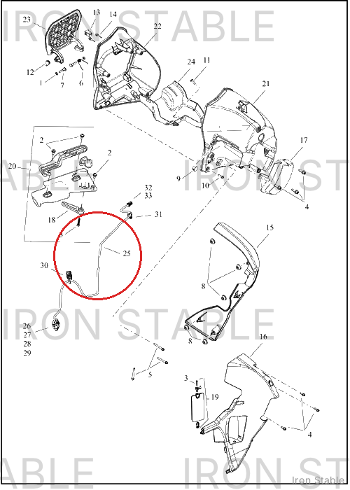 Harley-Davidson Harness, Wire, Foglamps