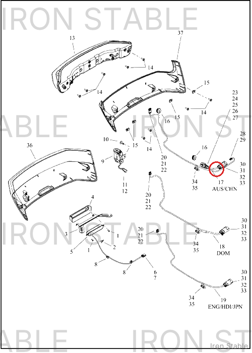 Harley-Davidson Harness, Wire, T-Pak, Aus/Chn