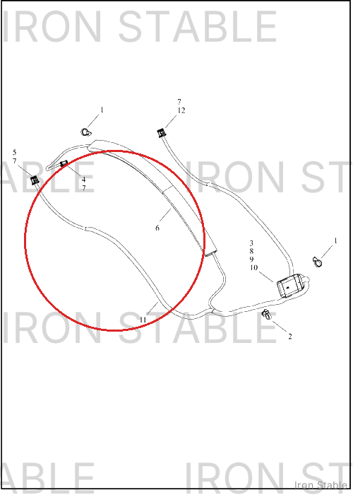 Harley-Davidson Harness, Wire, Rear, Fender