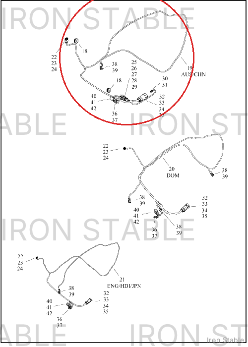 Harley-Davidson Harness, Wire, T-Pak, Cvo Aus/Chn