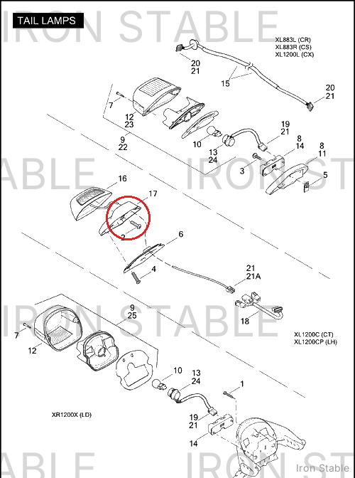 Harley-Davidson Taillight, X