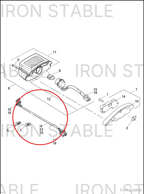 Harley-Davidson Harness, Rr Liting