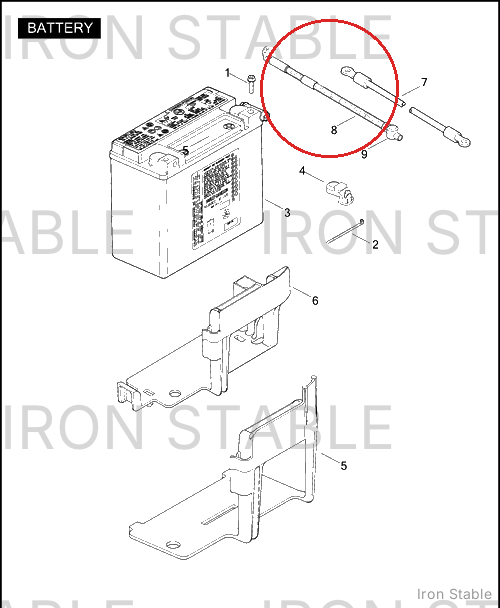Harley-Davidson Cable, Positive-Battery