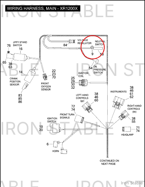 Harley-Davidson Main Harness, Xr1200