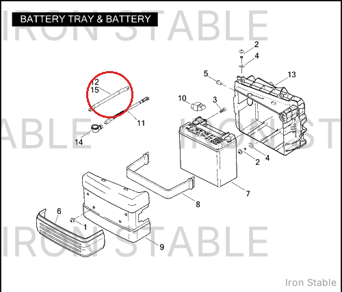 Harley-Davidson Cable, Battery, Neg-To-Eng