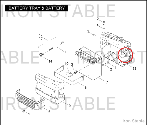 Harley-Davidson Battery Tray