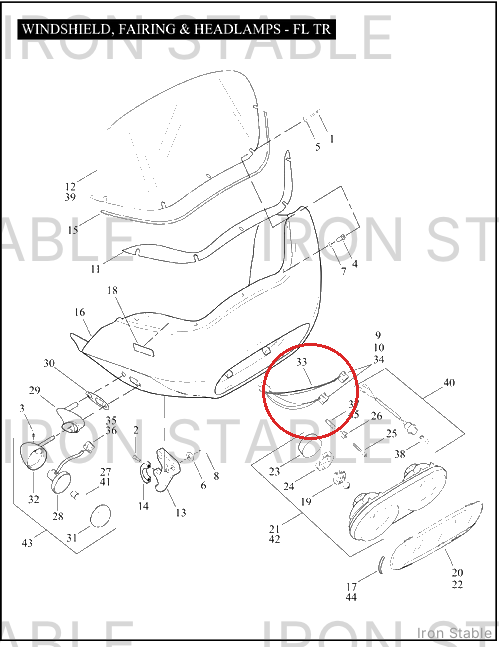 Harley-Davidson Wire Harness, Dual Headlamp