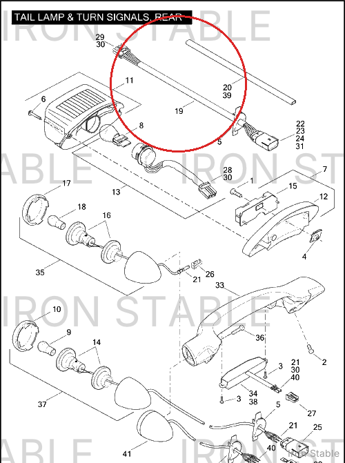Harley-Davidson Harness, Rr Liting