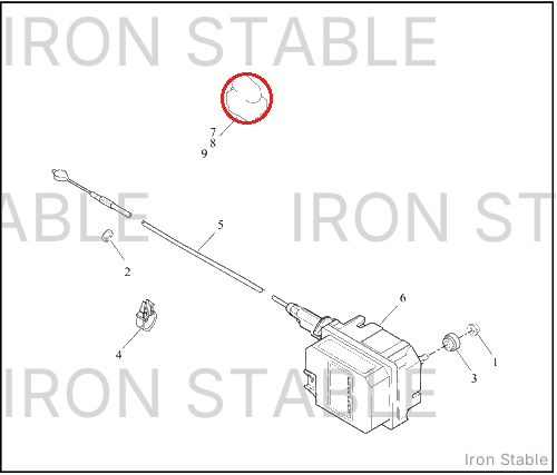 Harley-Davidson Connector, Pre-Ins, Red
