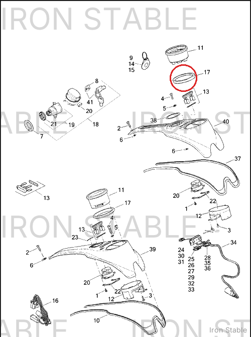 Harley-Davidson Gasket, Speedo