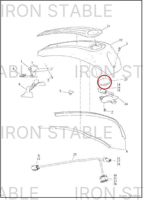 Harley-Davidson Lens, Console Insert