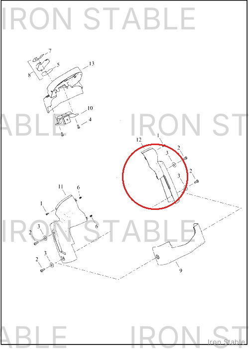 Harley-Davidson Instr, Clstr, /Speedo, Hsg, Lh, Sld