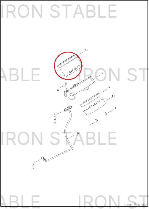 Harley-Davidson Instr, Clstr, 4inch, Tach, Calbr, A