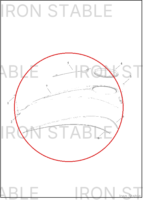 Harley-Davidson Console, Tank, Sub-Assembly