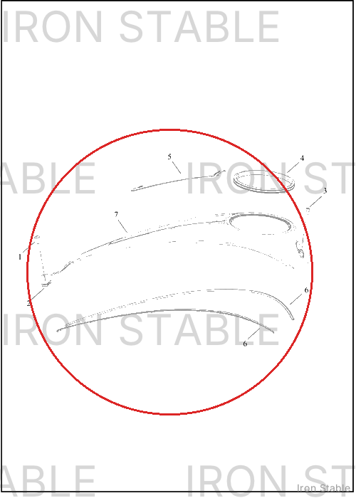 Harley-Davidson Console, Tank, Sub-Assembly
