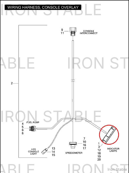 Harley-Davidson Harness Assembly, Indicator