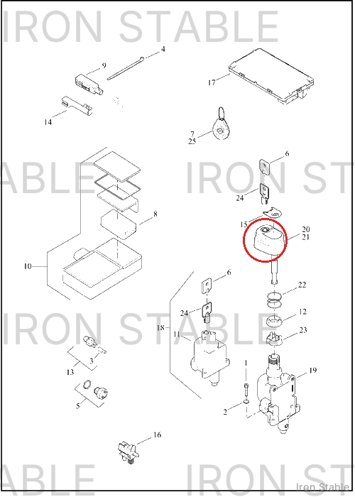 Harley-Davidson Switch, Ign, Knob, Lockset