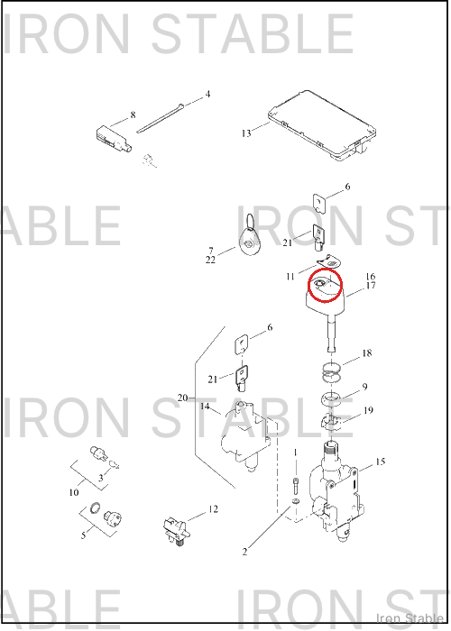 Harley-Davidson Switch, Ign, Knob&Lockset