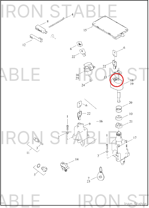 Harley-Davidson Switch, Ign, Knob, Lockset