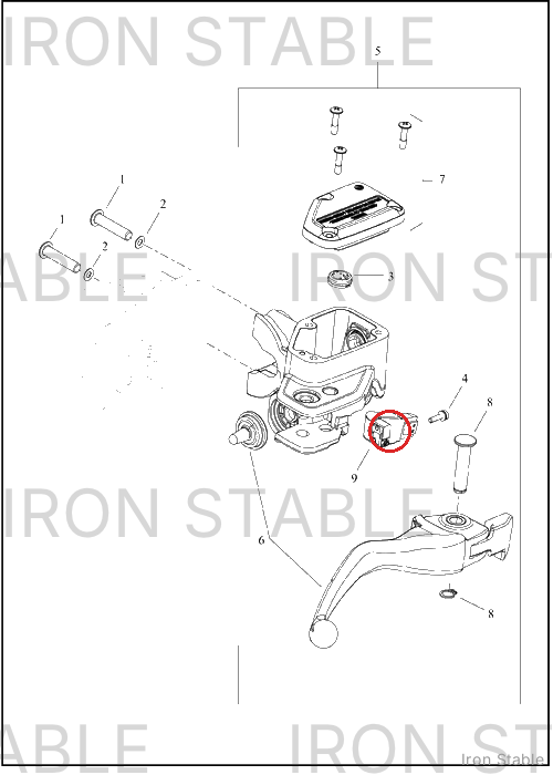 Harley-Davidson Switch, Mech, Brake Lvr