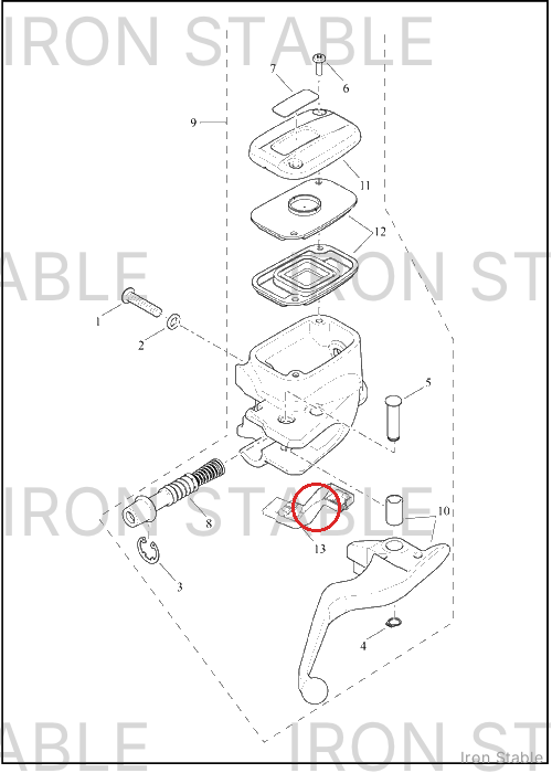Harley-Davidson Switch, Mech, Brake Lvr
