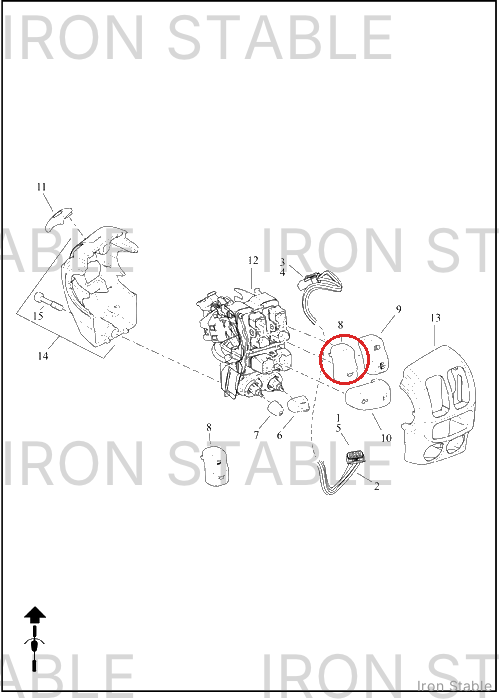 Harley-Davidson Vertical Key Cap, Horn
